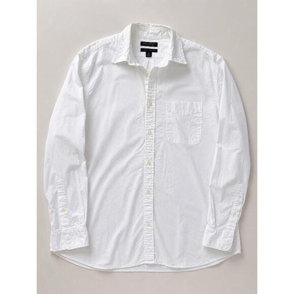 Banana Republic Other - Banana Republic Organic Cotton White Button Down Shirt XL Untucked Standard Fit